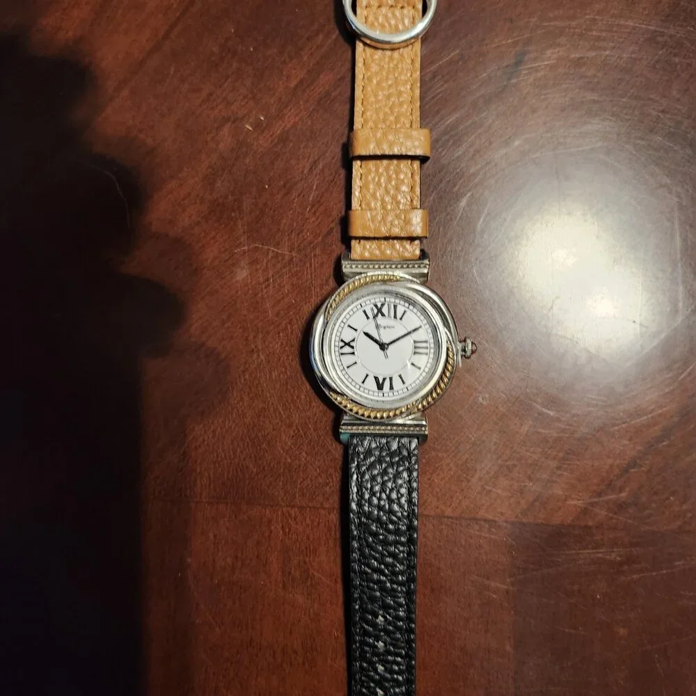 Brighton Los Olivos Reversible Watch Black/Brown with Tin - BNWT - Picture 4 of 4